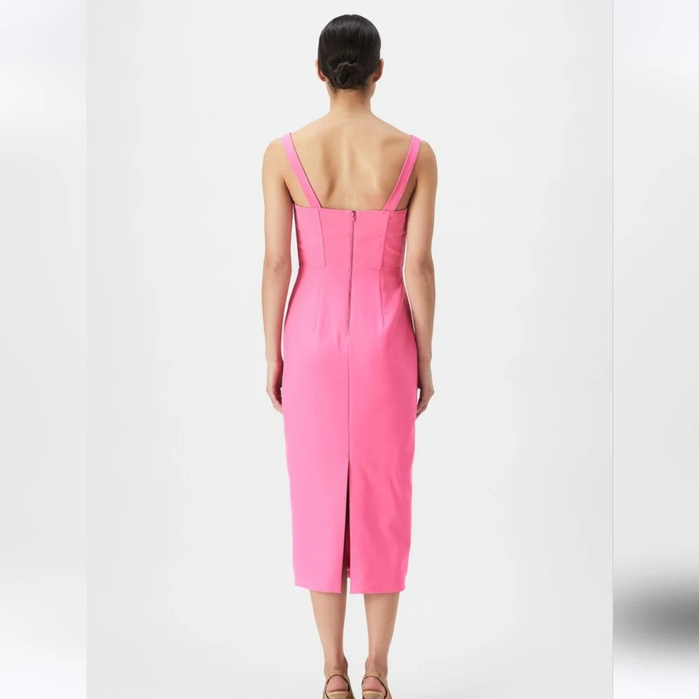 Bardot Pink Midi Dress - Picture 4 of 14